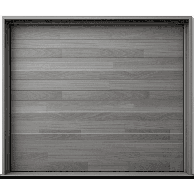 Puerta de Garage de Alta Calidad / Estilo Americano / Acabado Laminado PREMIUM / Color Gris / 8x8 Pies.