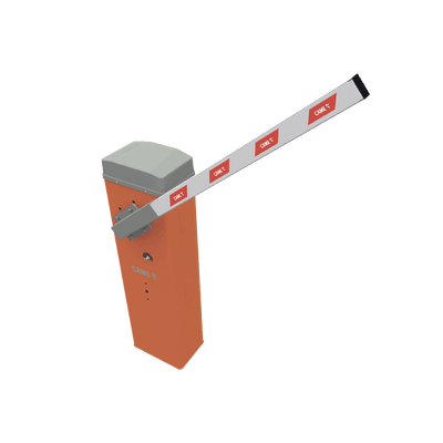 Kit de barrera vehicular CAME LT4 / Incluye mástil de 4 metros sin iluminación / Apertura Izquierda o Derecha  Configurable en Sitio / Tiempo de Apertura de 2 a 6 Segundos