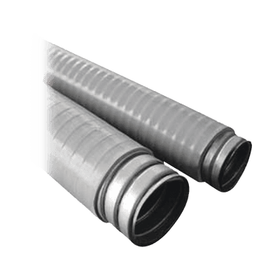 Tubo Flexible tipo Liquidtight de 2 1/2" (63 mm). Acero + Forro PVC. Rollo de 10 Metros.