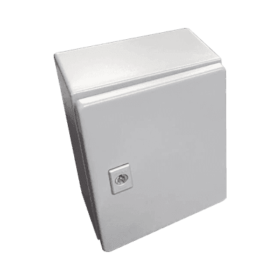 Gabinete de Acero, Nema 4 -IP 66 de 50 x 50 x 30 cm con Platina y certificado UL.