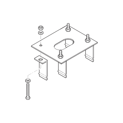 Anclaje para barreras CAME GARD4 y G3750