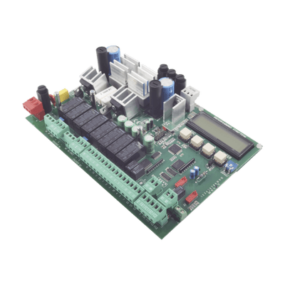 Tarjeta electronica para motores de dos hojas abatibles con decodificación radio incorporada