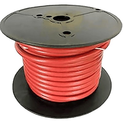 Cable para Batería Marina Cobra 2 AWG / 100 Pies / Cubierta PVC Retardante de Llama Roja / Cobre Estañado Clase K / 600V / Temperatura 105°C Seco y 75°C Húmedo / Cumple UL 1426, UL Listed BC-5W2 y ABYC