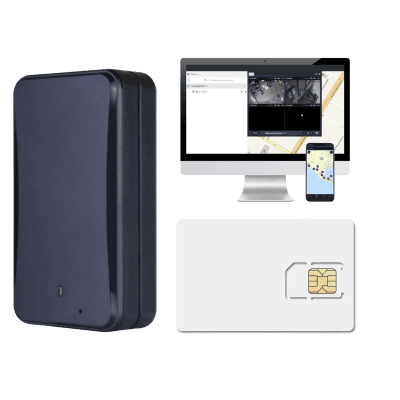 KIT Rastreador vehicular magnético / Especial para contenedores u oculto en vehículo / batería de larga duración / incluye una licencia anual para plataforma EPCOMGPSCODE y SIM500MB2Y