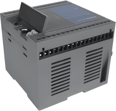 PLC Compacto Coolmay L01S-16MRT / Módulo CPU con Salidas Mixtas Relay + Transistor / 26 E/S (14DI+10DO+2AO) / 2 Salidas Analógicas 0-10V/0-20mA 12-bit / 4 Ejes 200kHz Pulso de Alta Velocidad / 4 Contadores 200kHz Alta Velocidad / RS485*2 + R