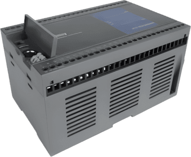 Módulo CPU PLC L01S-24MRT / Salida Mixta Relay+Transistor / 24 E/S (14DI+10DO) / 4 Ejes 200kHz Pulso Alta Velocidad / 4 Contadores 200kHz / RS485*2 + RS232 / Capacidad Programa 30k Pasos / Procesador Dual 32 bits Grado Militar