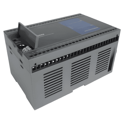 Módulo CPU PLC L01S-32MT / Transistor Output NPN / 34 E/S (16DI+16DO+2AO) / 2 Salidas Analógicas 0-10V/0-20mA 12-bit / 4 Ejes 200kHz High-Speed Pulse / 4 Canales 200kHz High-Speed Counters / Capacidad Programa 30k Steps / RS485*2 + RS232 / C