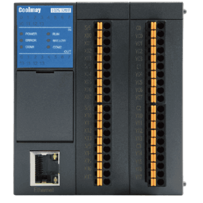 Controlador Lógico Programable (PLC) / 32 Puntos E/S / 16DI 16DO Relevador / CPU Dual 32-Bits / Ethernet + CAN + RS485 / Expansión hasta 512 Puntos