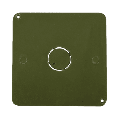 Tapa para caja cuadrada de 3/4"  para instalaciones con tubería PVC Conduit pesado