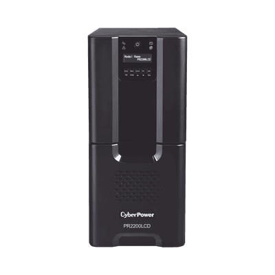 UPS de 2200 VA/1980 W, Topología Línea Interactiva, Entrada 120 Vca NEMA L5-30P, Onda Senoidal Pura, Tipo Torre, Con 8 Tomas NEMA 5-15R y 2 NEMA 5-20R