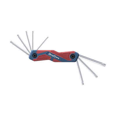 Juego de 8 llaves hexagonales tipo Torx® , porta llaves tipo navaja., 