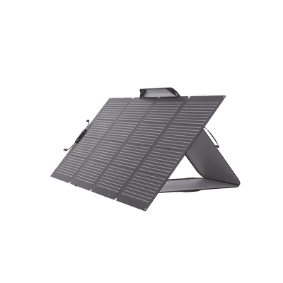 Módulo Solar Bifacial, Portátil y Flexible de 220W Recomendado para Estaciones Portátiles EFD330, EFD350 ó EFD500 / Ajuste de Ángulo / Carga Eficiente / Incluye Cable XT60 a MC4