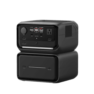 EcoFlow River 3 | Estación de Energía Portátil 858Wh Litio LFP / 2 AC 300 W (Max. 550W) / 1 USB-C 100W / 2 USB -A 12W / Cargador de Coche 8A a 12 o 24V / Conectividad WiFi y Bluetooth (App) / Carga Solar 110W Max.