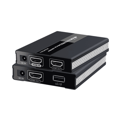 Kit extensor KVM ( Teclado, video, Mouse ) HDMI 1080P @ 60 Hz, 60 metros con cable CAT5e/6 