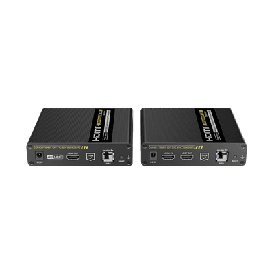 Kit Extensor HDMI por FIBRA ÓPTICA 10G a 40 Km | Resolución 4K@60Hz | Monomodo (SMF) | IPCOLOR PIXEL | Cero Latencia | Sin Comprimir | S/PDIF / ARC / RS-232 | Salida Loop | Transceptores Ópticos (GBIC) Incluidos | IR bidireccional.
