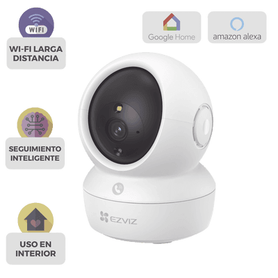 Camara PT 3 Megapixel / Wi-Fi de Doble banda 2.4 / 5 GHz / Vision Nocturna A Color / Detección de Ruidos Fuertes / Seguimiento Inteligente / Deteccion de Humanos / Audio de Dos Vías / MicroSD512GB