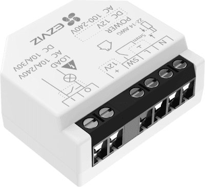 Relé Inteligente Wi-Fi, CS-T35-R100-WD, 16A 250VAC, Wi-Fi 6 y BLE, Control por App EZVIZ, Compatible con Google Assistant, Amazon Alexa y Matter, Protecciones de Temperatura y Sobrecarga