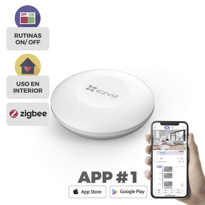 Botón de Emergencia Inalambrico / Compatible con Kit de Alarmas EZVIZ / Protocolo Zigbee