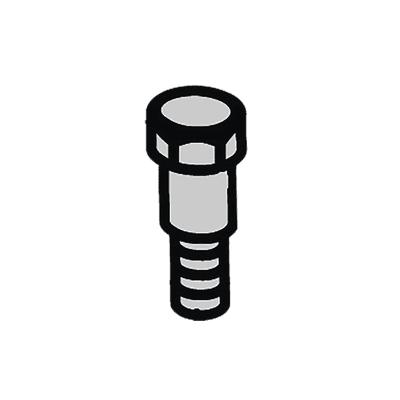 PERNO DE BISAGRA CON JUNTA PARA BARRERA FAAC 620/640