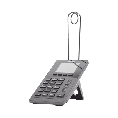 Teléfono IP para Call Center para 2 lineas SIP con soporte para diadema, pantalla LCD de 2.8 pulgadas a color, PoE