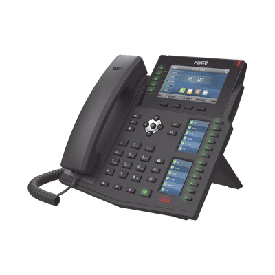 Teléfono IP Empresarial con Estándares Europeos, 20 lineas SIP con pantalla LCD a color, 60 teclas DSS/BLF, puertos Gigabit, IPv6, Opus , PoE/DC