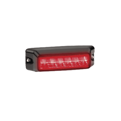 Luz auxiliar de 6 LED, Flasher Integrado, Color Rojo, Mica Transparente