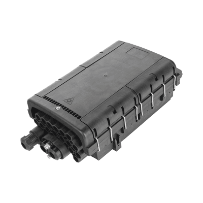 Caja de Distribución de Fibra Óptica para 48 Empalmes con 16 Acopladores SC/APC, Enterrado Directo, IP68