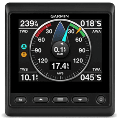 Pantalla Náutica QVGA Color 4" GMI™ 20 / Resolución 320x240 / Montaje Plano o Empotrado / Vidrio Templado / IPX7 / Compatible NMEA 0183 / Autoencendido / Retroiluminación