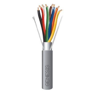 Bobina de 305 Metros (1000 Pies) / Cable de Cobre / 8 x 22 AWG / Riser / Tipo CMR-CL3R / Blindado / Gris / Para Aplicaciones de Control de Acceso / Alarmas de Intrusión / Automatización / Interfonos y TV Porteros