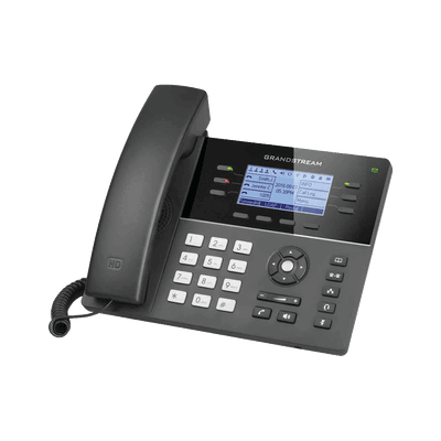 Teléfono IP Gama media de 6 Líneas con 4 teclas de función, 24 teclas de extensión BLF digital y conferencia de 5 vías PoE