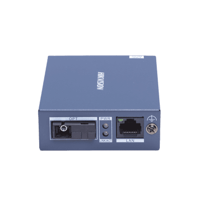 Convertidor de medios UTP/FIBRA ÓPTICA (RX) / 1000 Mbps / Monomodo / Hasta 3 KM / CONECTOR SC 