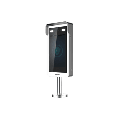 Terminal de acceso con reconocimiento facial / Soporta hasta 10,000 capturas de rostros/ Pantalla LCD touch de 10 pulgadas / cámara de 2MP / Soporte Para torniquete HIKVISON