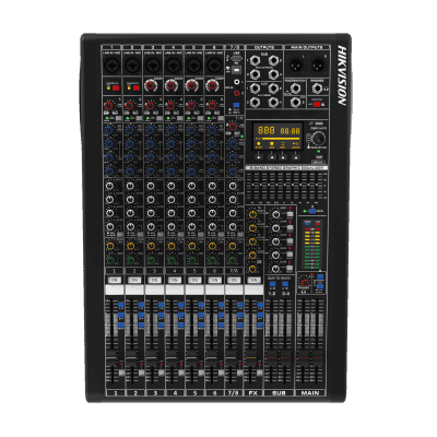 Consola de Mezcla Analógica DS-QAPMCR8-A | 8 Canales | 6 Entradas Mic/Línea | 12 Salidas | DSP Efectos | USB Media | Bluetooth | Montaje en Rack