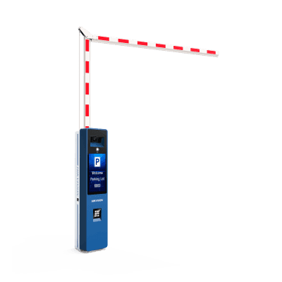 Barrera Vehicular IZQUIERDA Todo en Uno / Brazo Articulado Incluido de 4 mts / Cámara ANPR Integrada / Boton de Ayuda / Pantalla LCD / Apertura en 4 segundos 