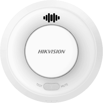 Detector de Humo Interlink con Funcion Hub / Doble Tecnología de Sensor de Luz / Alarma Auditiva 85dB / Batería de Litio 10 Años / Autoverificación / Compatible con Hik-Connect / Interconectable 30 Dispositivos