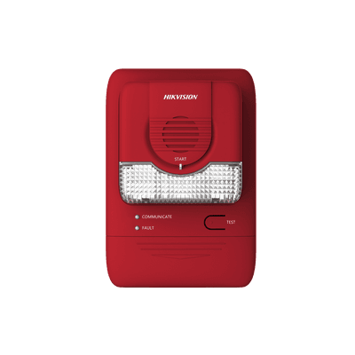 (HikFire) Alarma de Sonido y Luz / Comunicación LoRa / Alarma ≥ 85 dB / Instalación en Pared