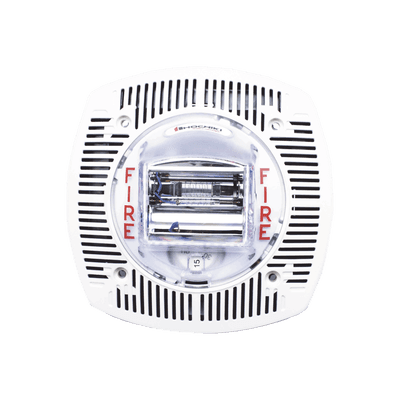 Bocina con estrobo para pared color BLANCO (0501-06210)