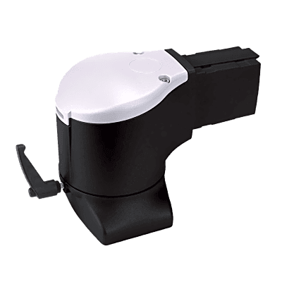 Acoplamiento de Codo con Brida para Montaje de Gabinete HMI, Brazo Syspend 180-Max / Rotación 300° / Capacidad de Carga 180 lb (81.6 kg) / Aluminio Color Negro Jet / Incluye Accesorios
