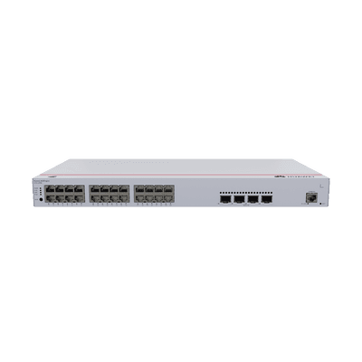 Switch de Distribución/Core Gigabit Administrable PoE Capa 3 / 24 puertos 10/100/1000 Mbps (PoE) / 4 Puertos 10GE SFP+ Uplink / ERPS / Rutas Estáticas / iStack / PoE Perpetuo / 400W / Administración Nube Gratis
