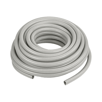 Manguera hermética tipo PolyTuff no metálica, gris de 1 1/2" / 50 pies  (15.24 m)  / Uso comercial-industrial.