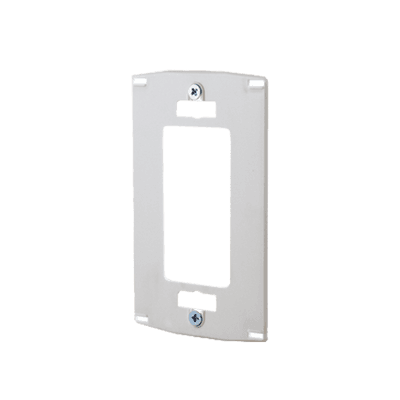 Tapa para Contacto Rectangular/ Tornillos no visibles / Color Blanco.