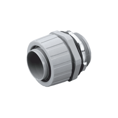 Conector Recto de Nylon de 1 1/2" para Tubería Liquidtight Polytuff.