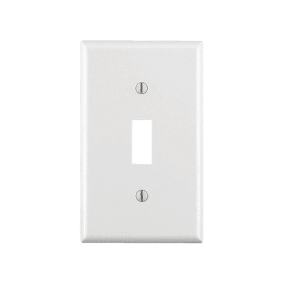 Placa para Interruptor de Palanca / Color Blanco.