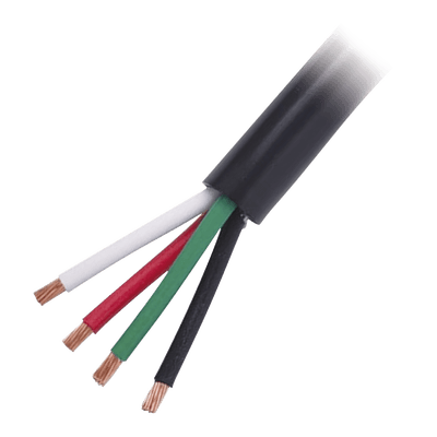 Cable Eléctrico de Uso Rudo 4 Hilos Calibre 16 AWG, Hasta 600 V. Rollo de 100 m.