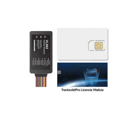 Kit localizador vehicular / 4G LTE / BLE / RS485 / Audio dos vias (requiere accesorios) / incluye SIM500MB2Y y Plataforma TrackSolidPro / Compatble con UL212 Sensor ultrasonico