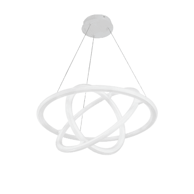 Lámpara De Techo LED 150W / Flujo Luminoso 12 000 Lm / Longitud de Cable Ajustable / Acabado Blanco / IP20 / Luz Blanca 6500K - Neutra 4000K - Cálida 2700K / Vida Útil 50 000 h / Interior