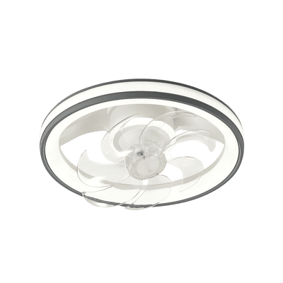 Ventilador de Techo con Luminario LED de  110 V CA 50/60 Hz /  88 W /4500 Lm / 6500 - 4 000 - 2 700 K /3 Tonos de Luz / 500 mm / 6 Velocidades / Dimeable /Color Blanco y Gris.