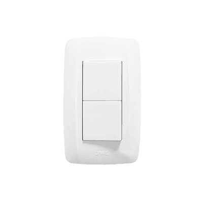 Apagador Duplex de 10 A / 127 V CA ~60 HZ  / Color Blanco.