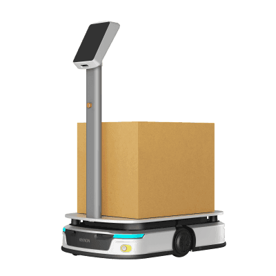 Robot Inteligente de Transporte / Gran Capacidad 300 kg / Autonomía 6 Horas / Navegación Autónoma LiDAR + VSLAM / Plataforma Elevable / Chasis Ultrabajo 23 cm (9.1 in)