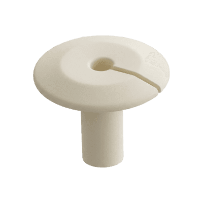 Pasacable Ivory / PVC Rígido / Protección UV / Autoextinguible / Diámetro Exterior Ø22-28 mm / Interior Ø7.7 mm / Para Cables hasta 9.0 mm / Temperatura -5°C a 65°C